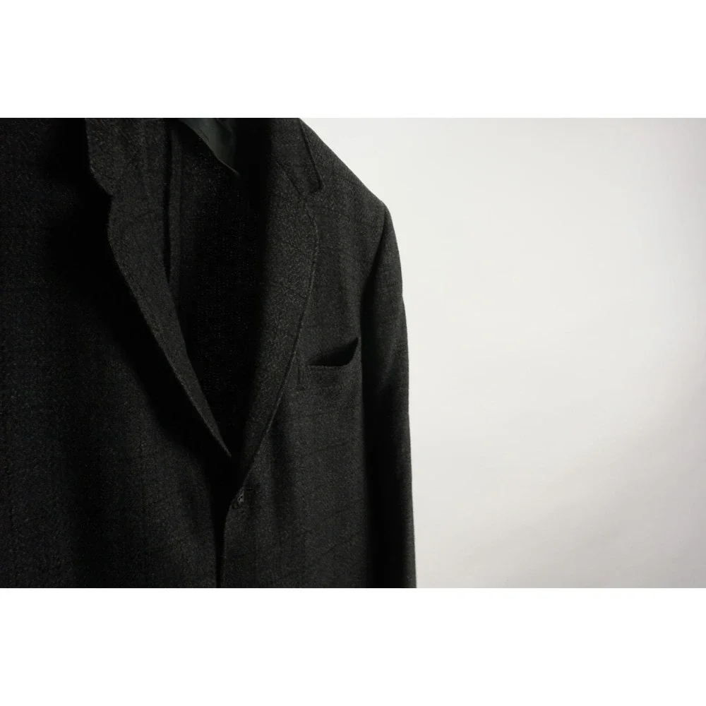 Vintage 1950s Robert Hall Unstructured Flannel Sport Coat Men's 40R Gray Check